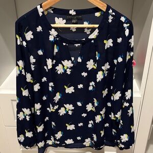 Simply Styled Women's Navy Floral Blouse